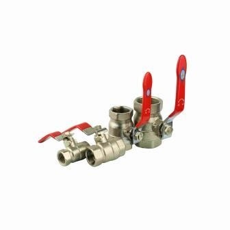 กลั้น CW617N วาล์วบอลทองเหลือง 1/2 นิ้ว ถึง 4 นิ้ว Butterfly Handle Ball Valve