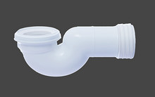 พลาสติก 110mm WC Pan ห้องน้ําส้วมท่อเชื่อม 4in WC ส้วมท่อ