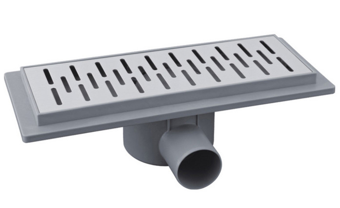 360 องศา Rotatable ตลอดระดับสระอาบน้ํา Outlet กับ SS เซรามิค Cover Linear Drain Shower Pan