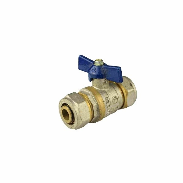 กลั้น CW617N วาล์วบอลทองเหลือง 1/2 นิ้ว ถึง 4 นิ้ว Butterfly Handle Ball Valve