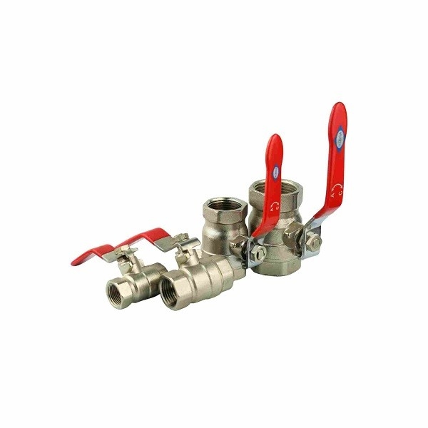 กลั้น CW617N วาล์วบอลทองเหลือง 1/2 นิ้ว ถึง 4 นิ้ว Butterfly Handle Ball Valve