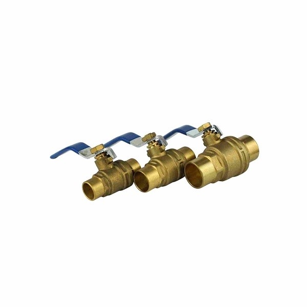 กลั้น CW617N วาล์วบอลทองเหลือง 1/2 นิ้ว ถึง 4 นิ้ว Butterfly Handle Ball Valve