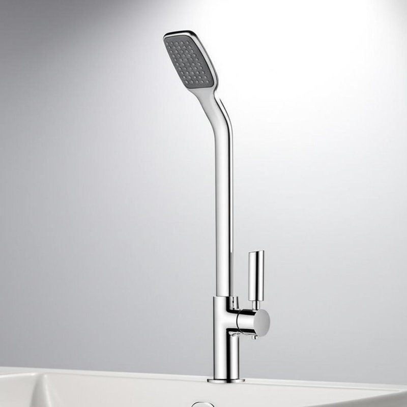 ชุดฝักบัวแบบเปิดโล่งสี Gunmetal พร้อมวาล์วสลับหลายโหมดและชุดฝักบัวมือทองเหลือง